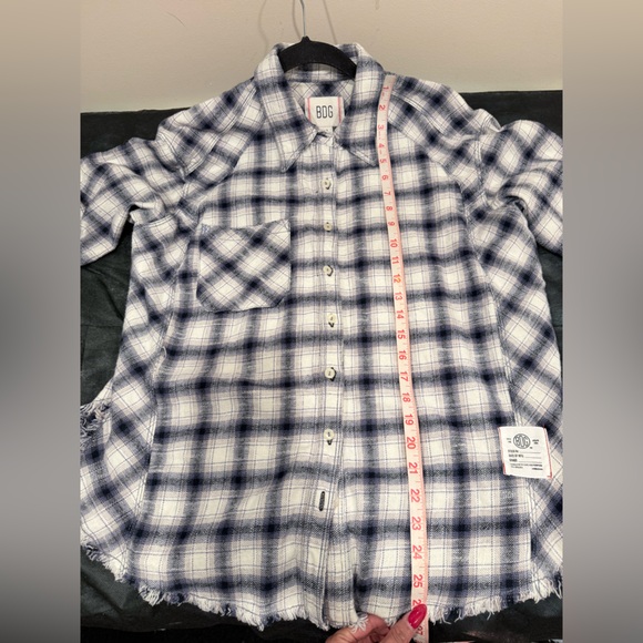 🔥BDG Blue and White Plaid Shirt Woman’s Size S NWOT 🔥 - Picture 4 of 7